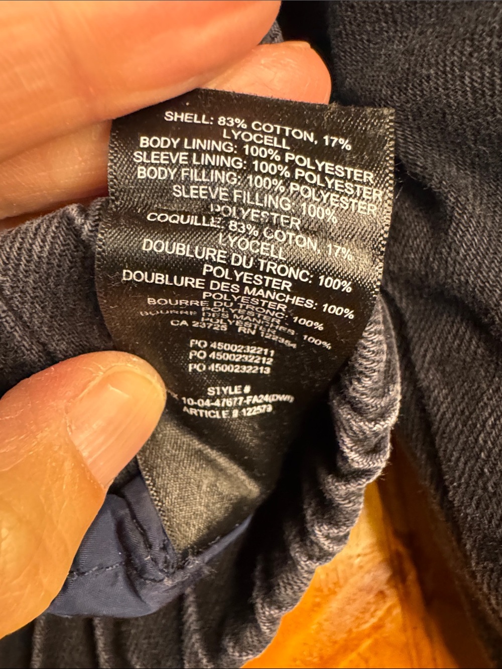 Aritzia Denim Forum Black Cropped Insulated Bomber Jacket- Slight Oversized Fit - Picture 4 of 12